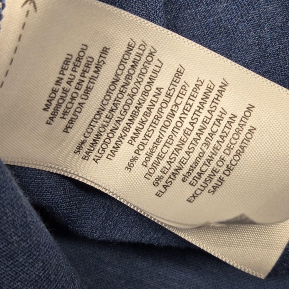 Polo Golf Ralph Lauren Polo Shirt Mens XL Blue Pro Fit Big Pony Casual Peru - Picture 16 of 16